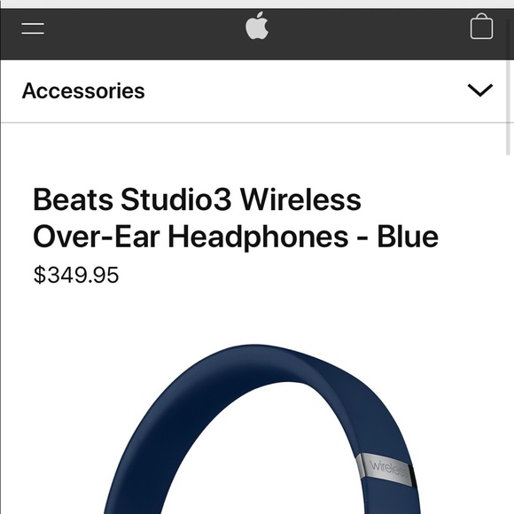 Navy Blue Beats Studio 3 Wireless - Picture 4 of 4